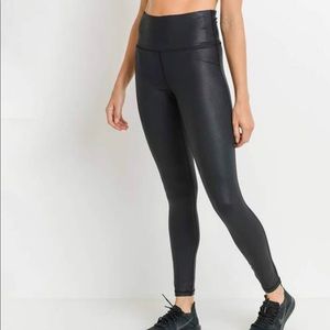 NWT high waist foil leggings